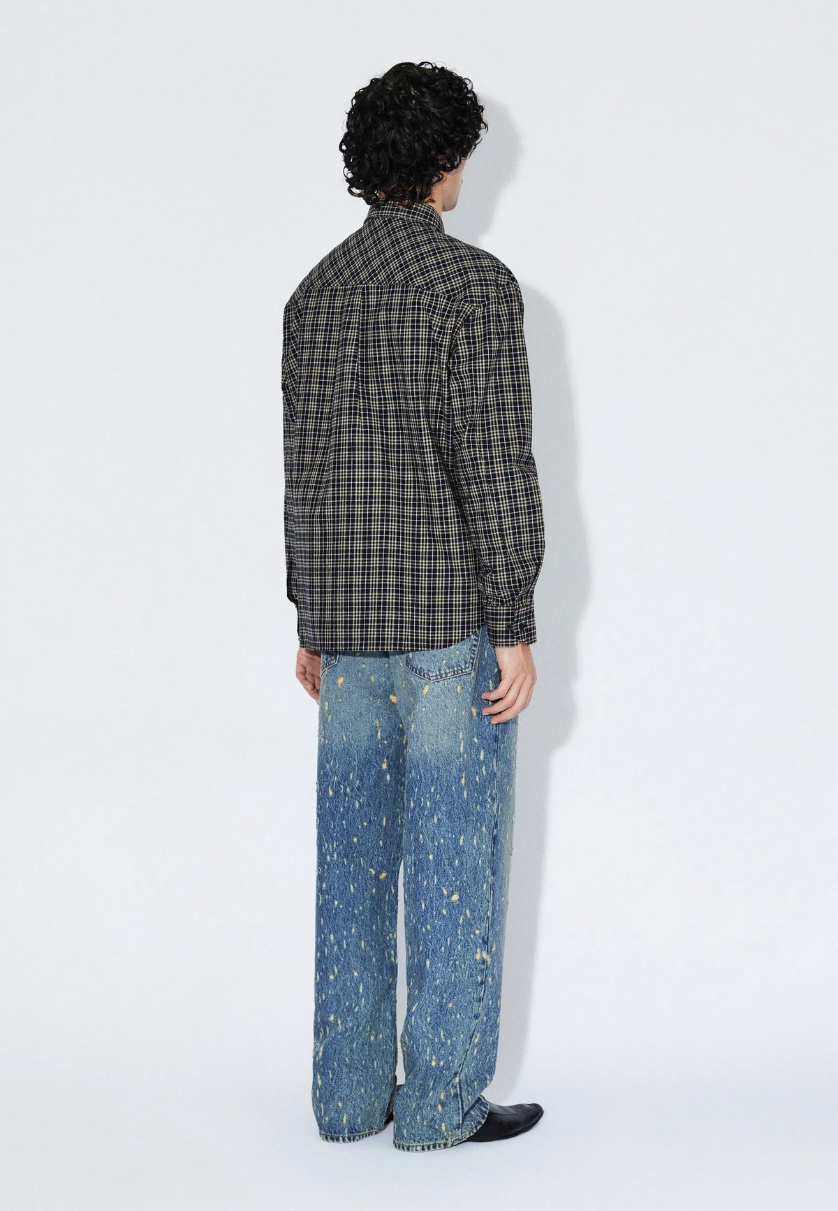2611111BF8_DrDenim_WesShirt_BlackSummerCheck_Main_M2_1