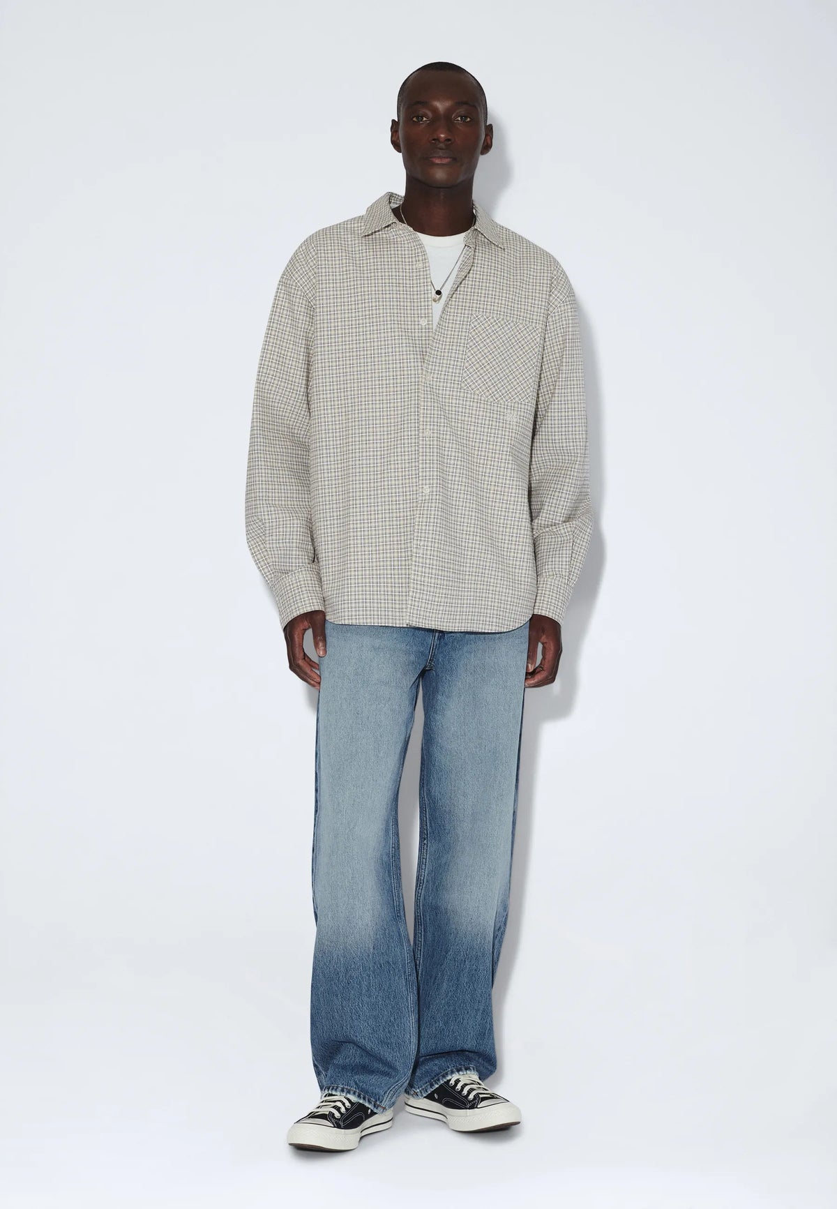 2611111BP6_DrDenim_WesShirt_FallEcruCheck_main_M1_4