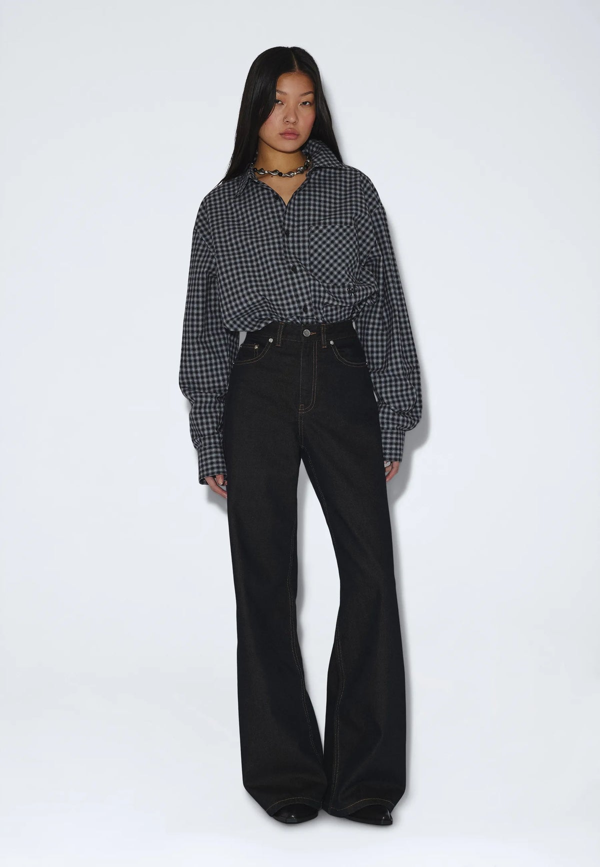 2611111BP7_DrDenim_WesShirt_FallBlackCheck_main_W1_3